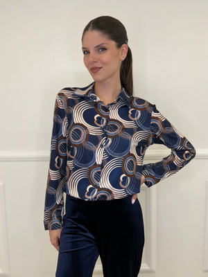 Camicia Jersey Fantasia 23001 Blu - Bazar Abbigliamento