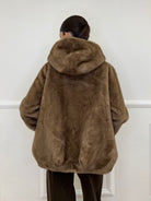 Pelliccia Cappuccio 007 Mocha - Bazar Abbigliamento