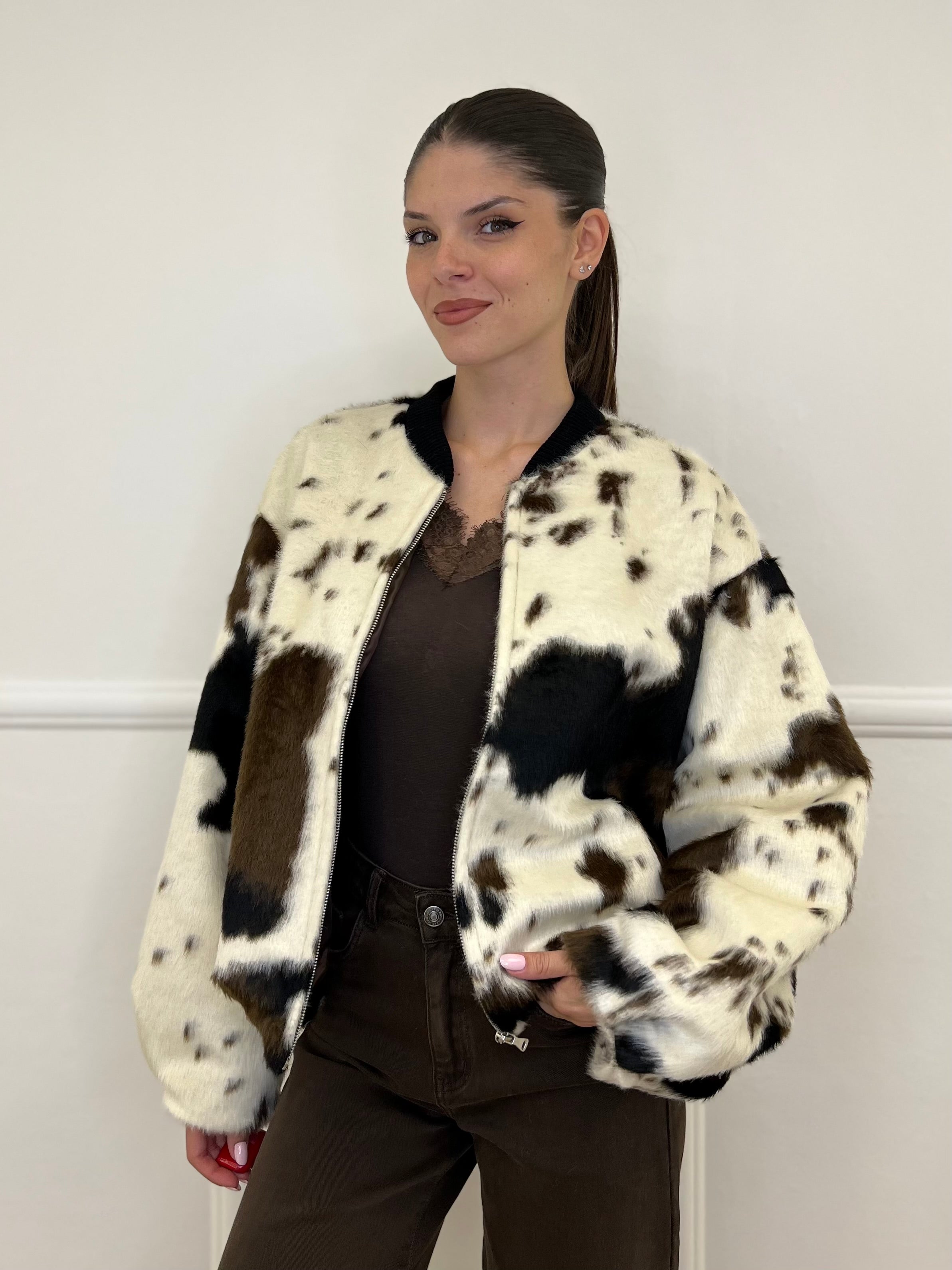 Bomber Cow 0658 - Bazar Abbigliamento