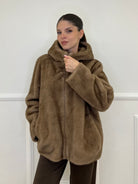Pelliccia Cappuccio 007 Mocha - Bazar Abbigliamento