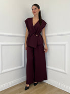 Completo Smanicato 3618 Burgundy - Bazar Abbigliamento