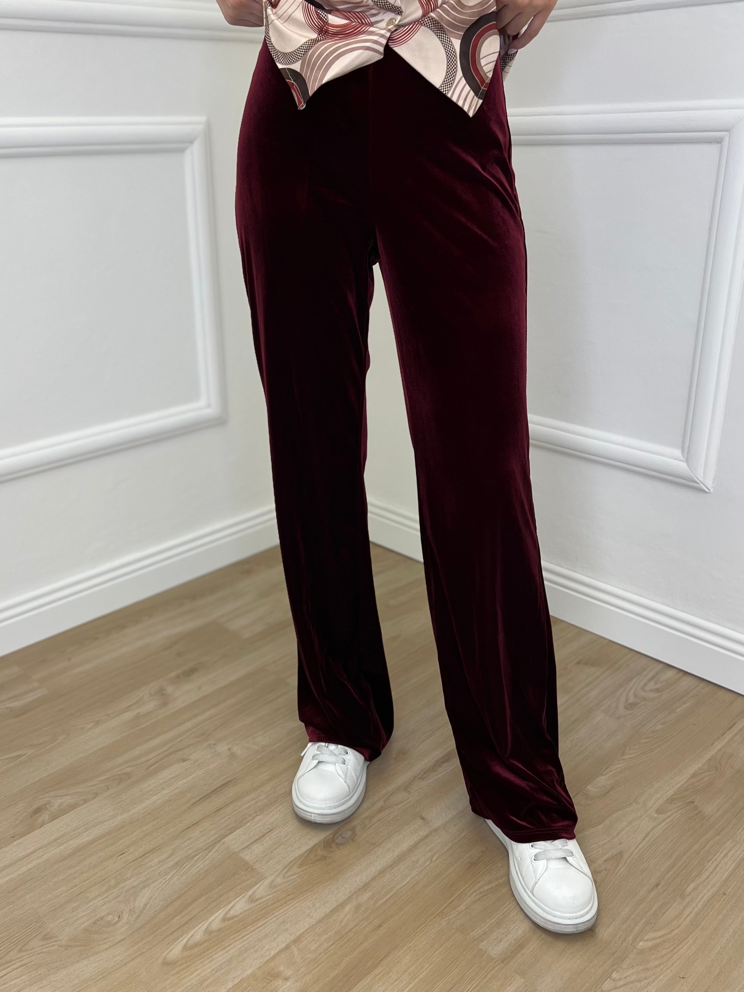Pantalone Velluto 9857 Bordeaux - Bazar Abbigliamento