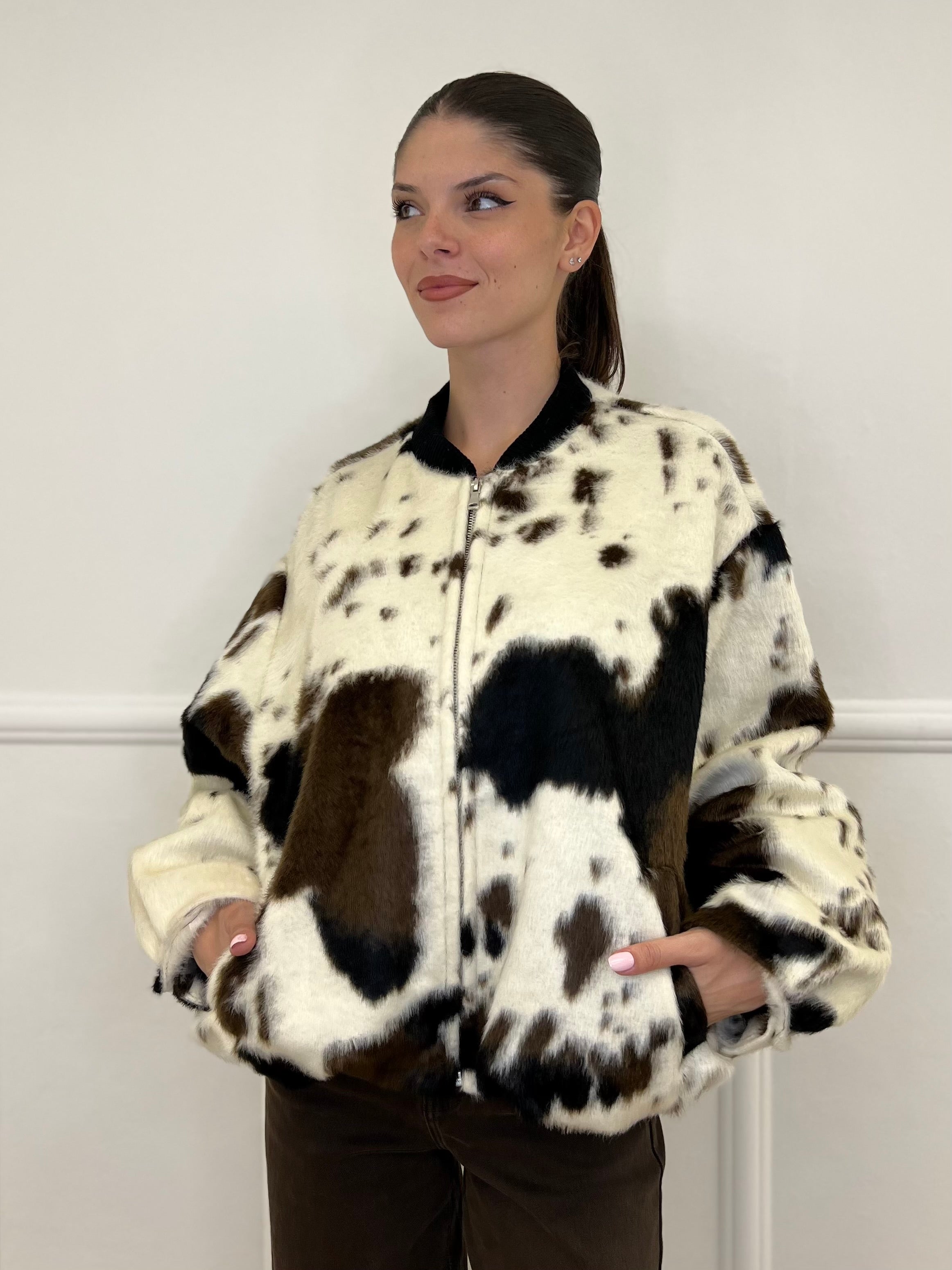 Bomber Cow 0658 - Bazar Abbigliamento