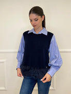 Maglia Smanicata Fondo Fluffy J28116 - Bazar Abbigliamento