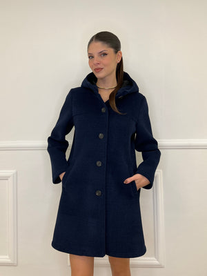 Neoprene Hooded Coat 25760 Blue