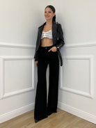 Jeans Strass JK8128 Nero - Bazar Abbigliamento
