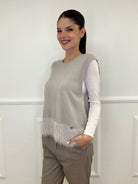 Maglia Smanicata Fondo Fluffy J28116 - Bazar Abbigliamento