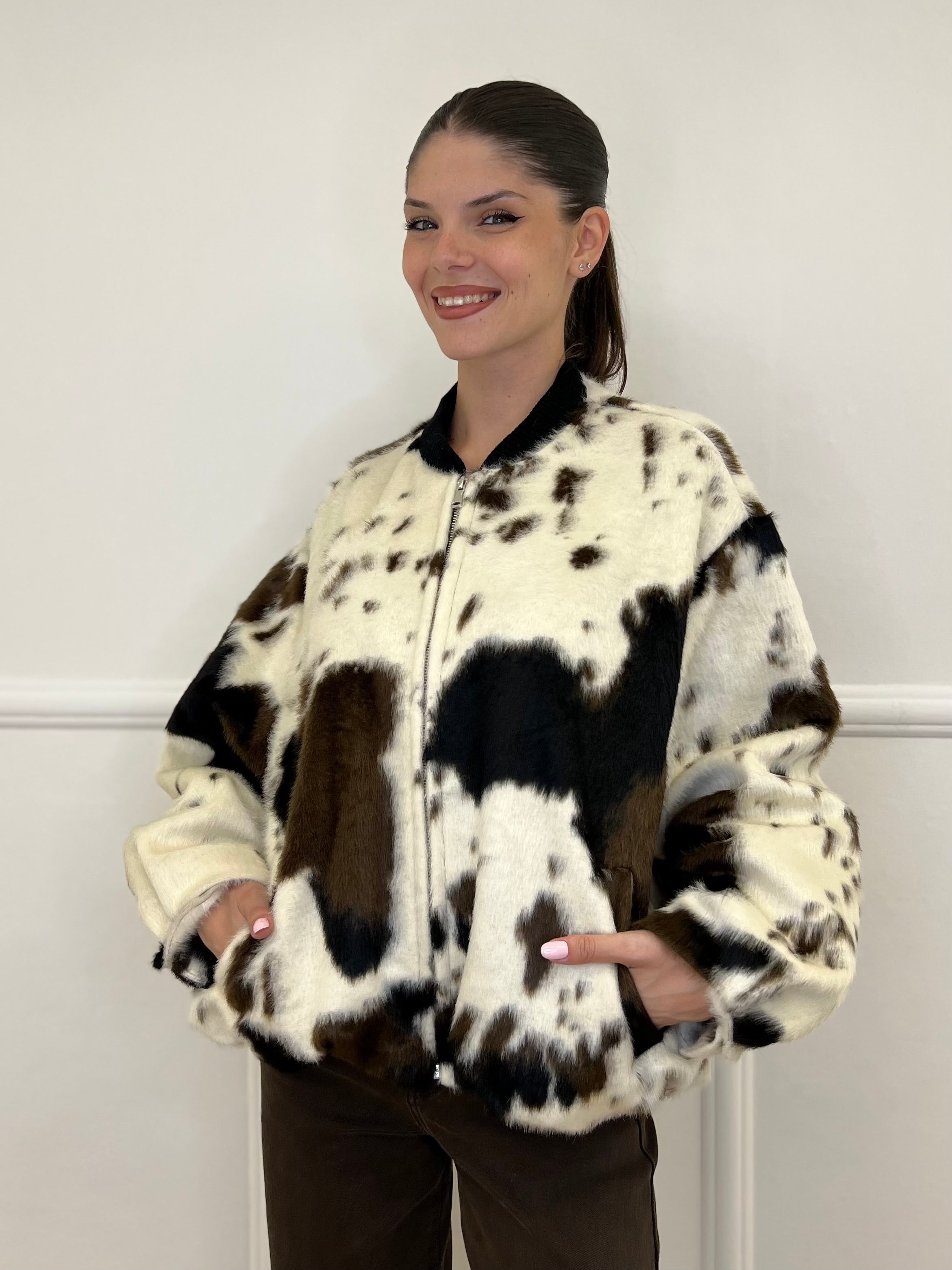Bomber Cow 0658 - Bazar Abbigliamento