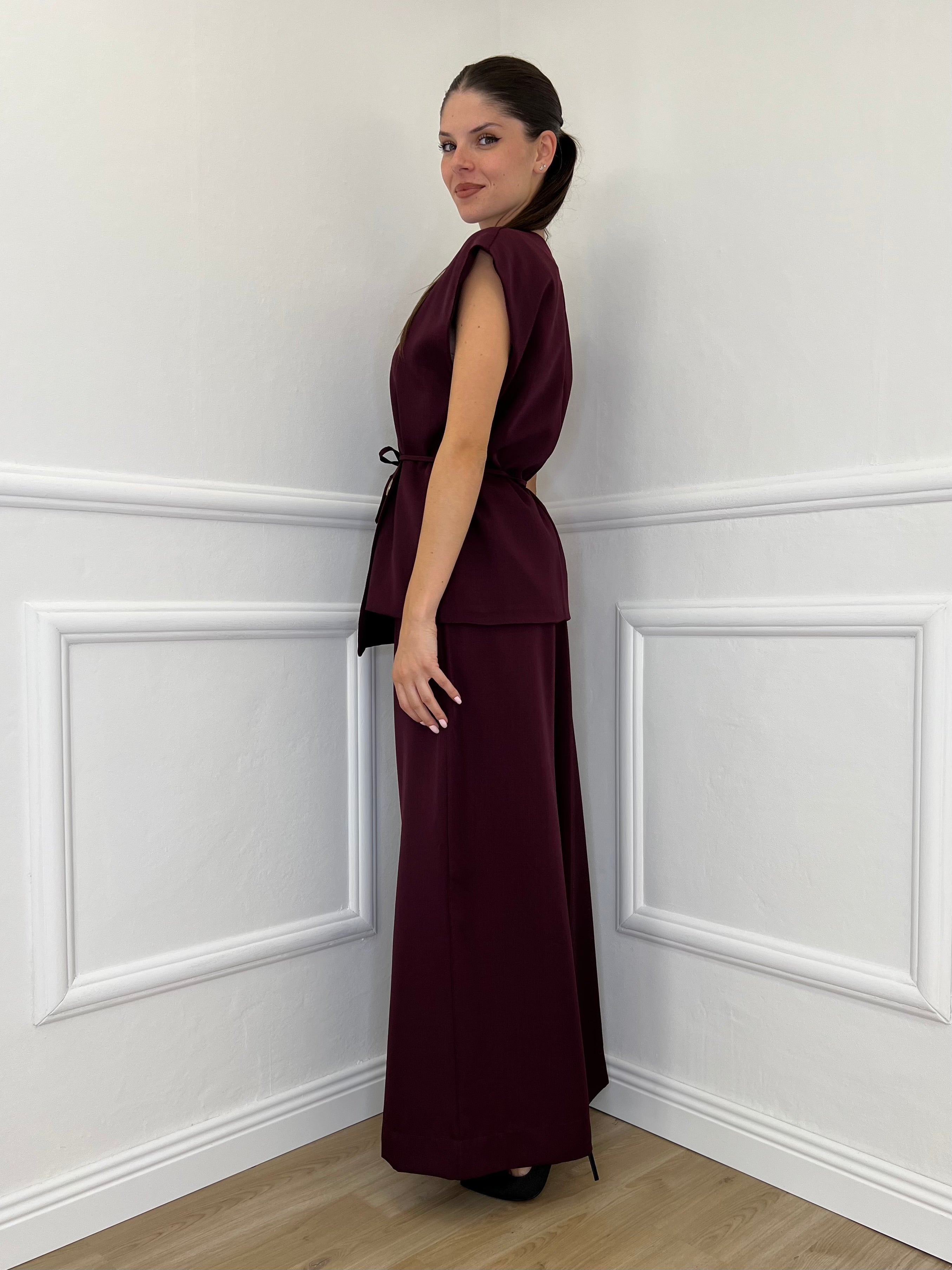 Completo Smanicato 3618 Burgundy - Bazar Abbigliamento
