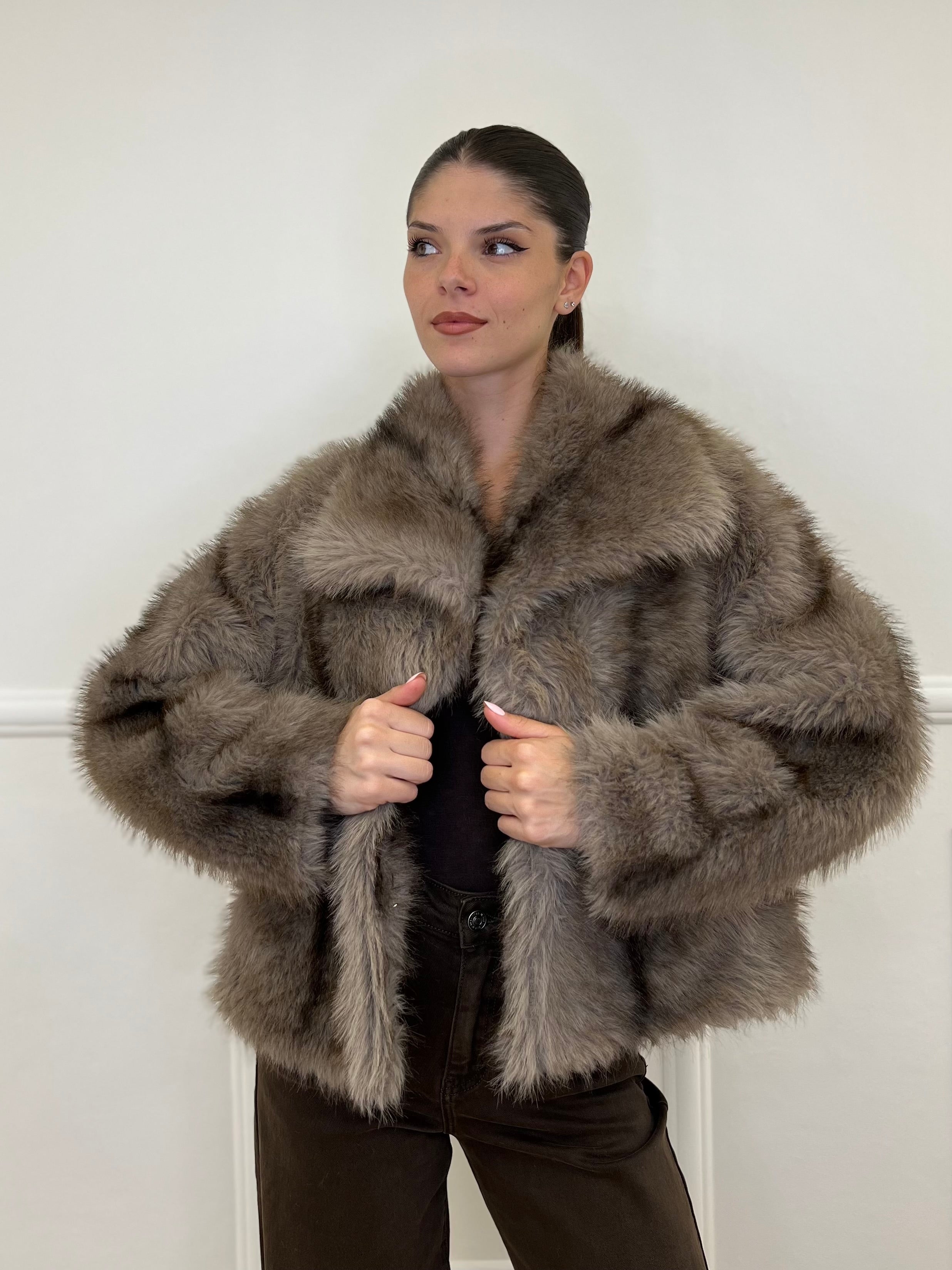 Pelliccia Fiammata 033 Écru - Bazar Abbigliamento
