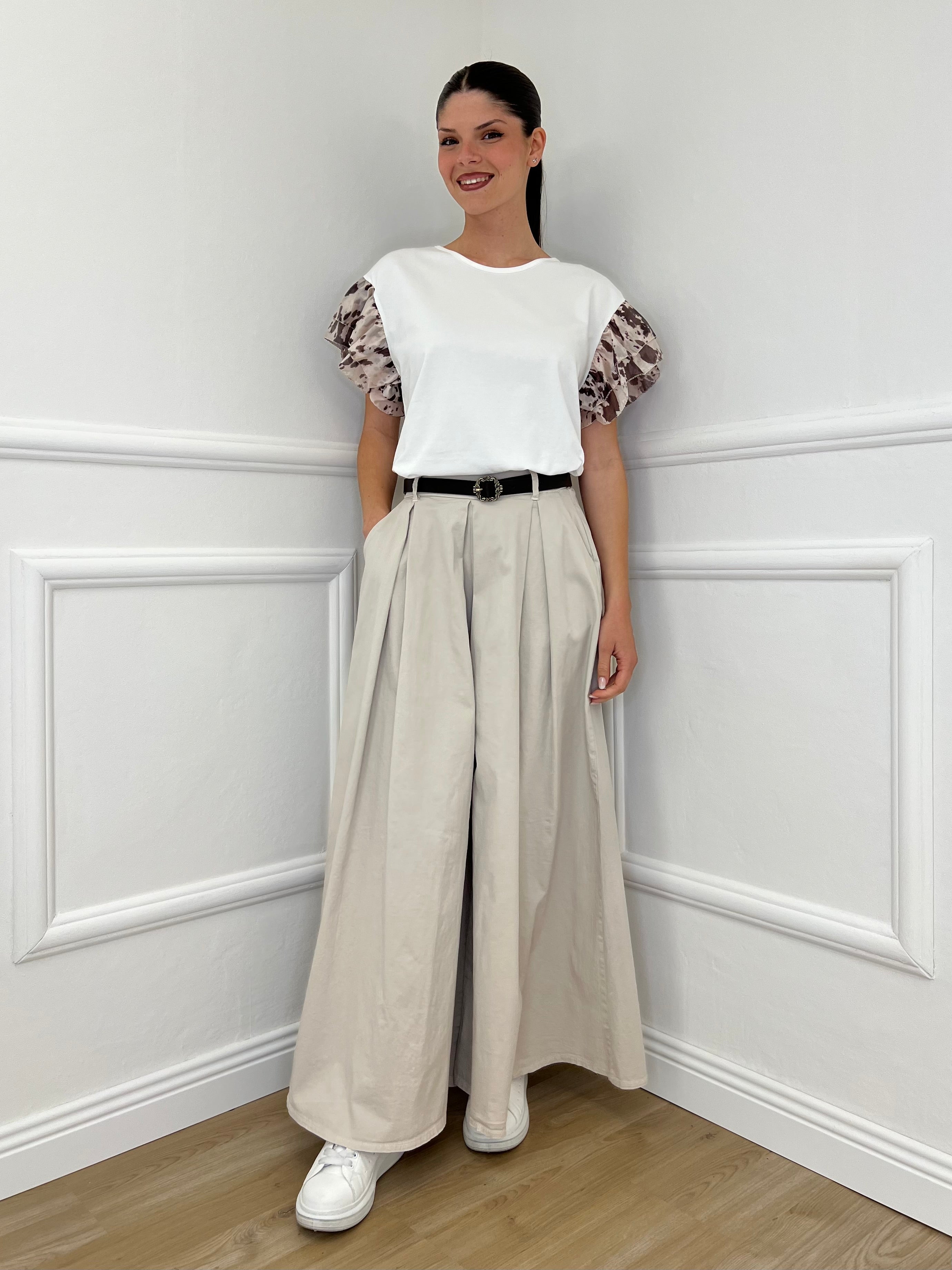 Pantagonna Cotone 824687 Sabbia - Bazar Abbigliamento