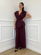 Completo Smanicato 3618 Burgundy - Bazar Abbigliamento