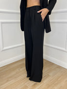 Pantalone a Palazzo 3715 Nero - Bazar Abbigliamento