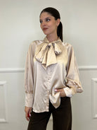 Camicia Satin Fiocco 4218 Champagne - Bazar Abbigliamento