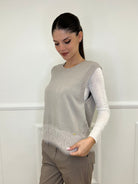 Maglia Smanicata Fondo Fluffy J28116 - Bazar Abbigliamento