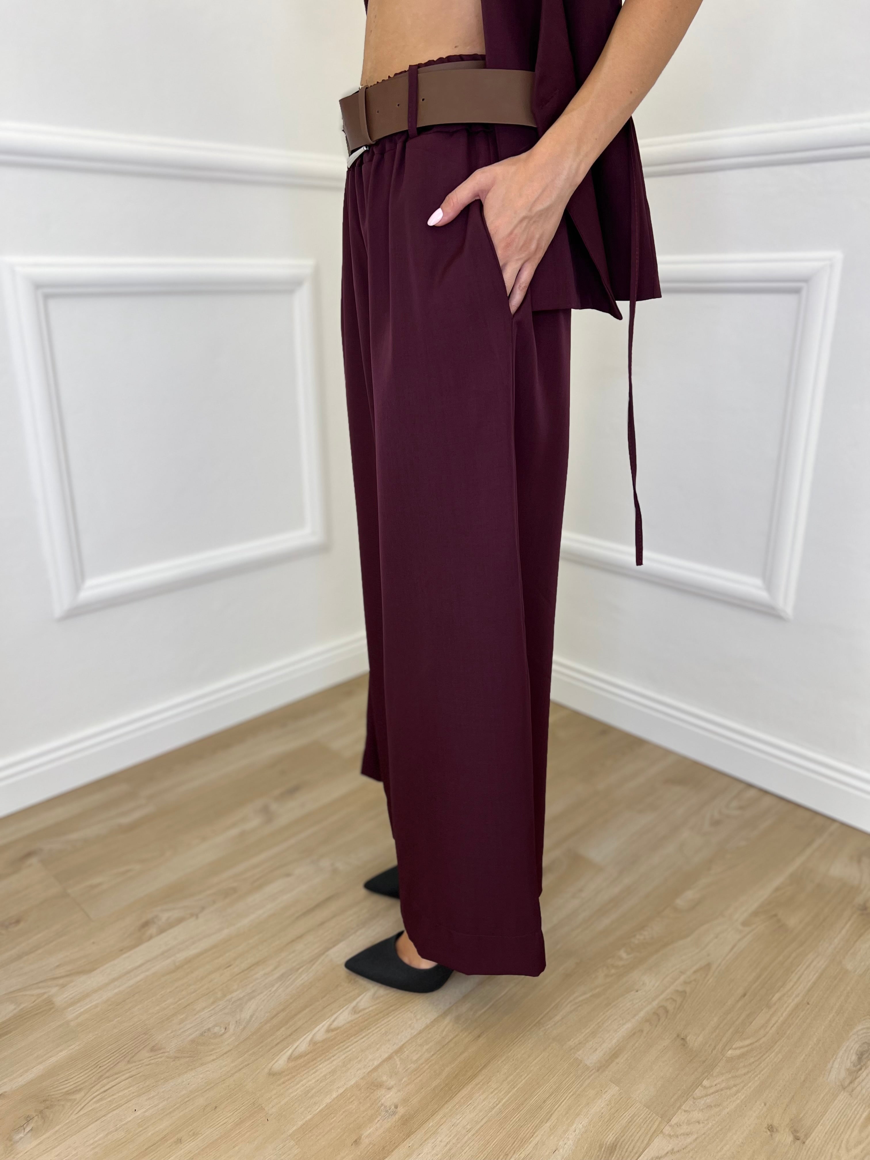 Completo Smanicato 3618 Burgundy - Bazar Abbigliamento