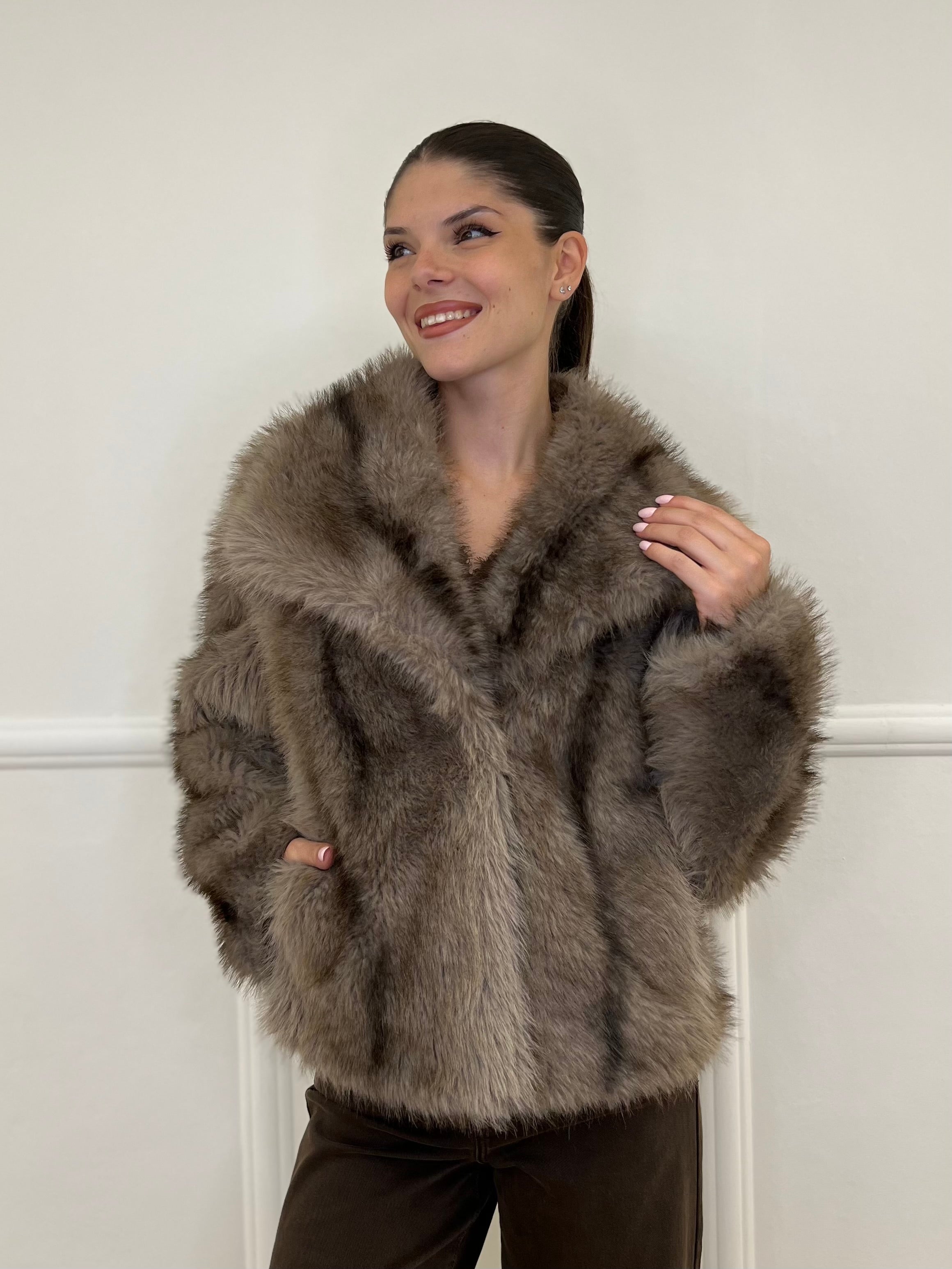 Pelliccia Fiammata 033 Écru - Bazar Abbigliamento