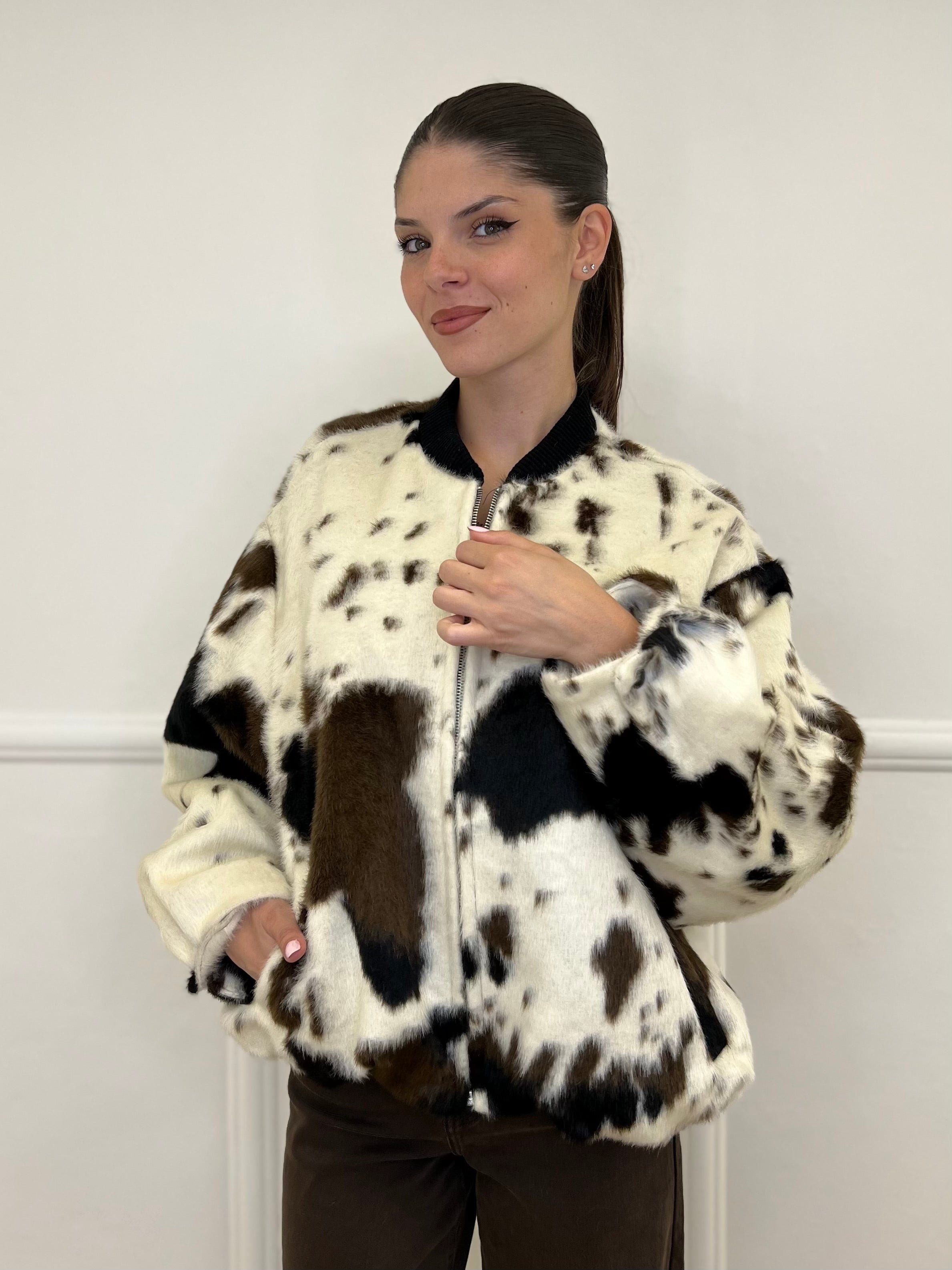 Bomber Cow 0658 - Bazar Abbigliamento