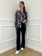 Camicia Jersey Fantasia 23001 Blu - Bazar Abbigliamento