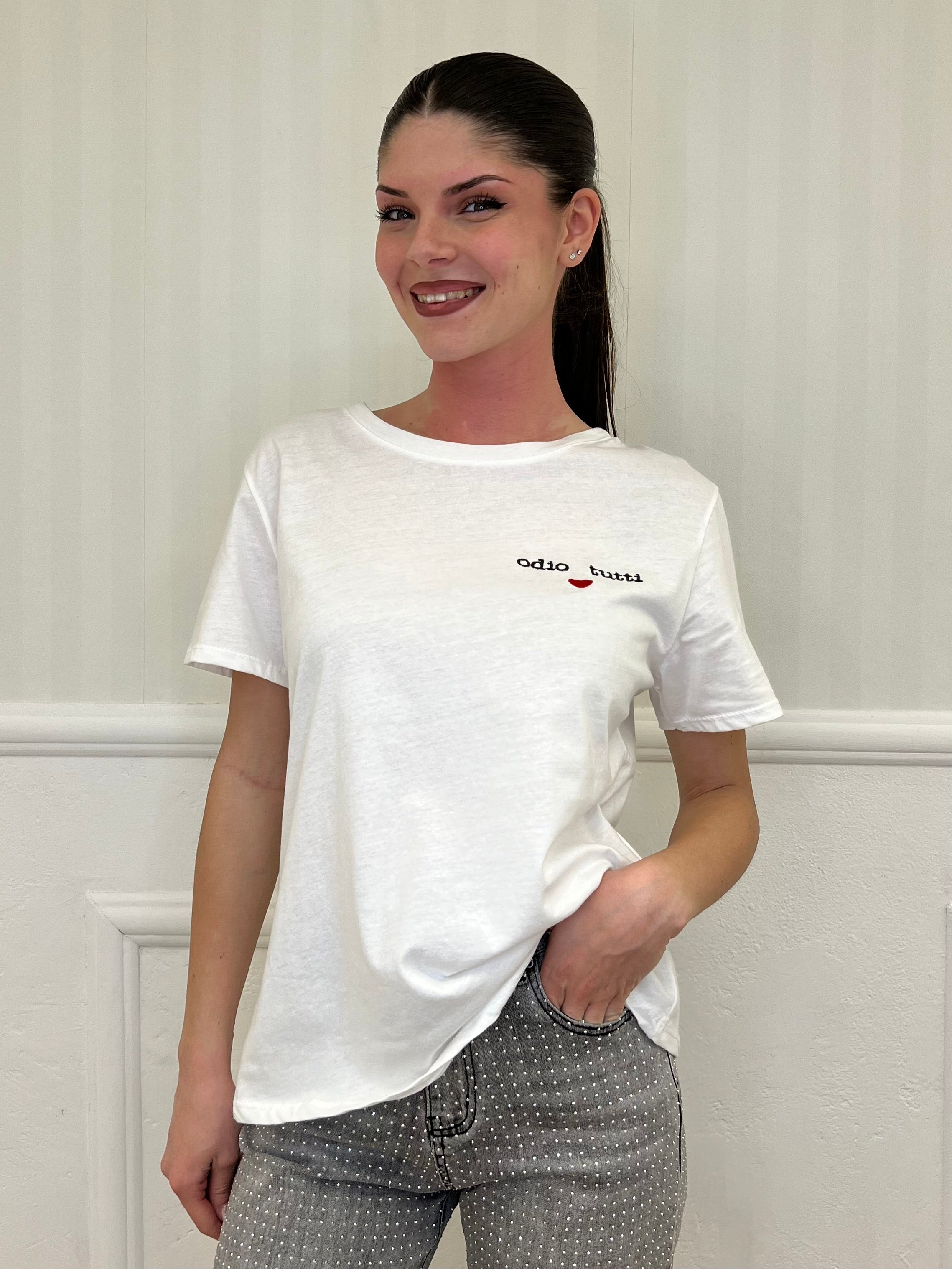 T-shirt Odio Tutti 33443 - Bazar Abbigliamento