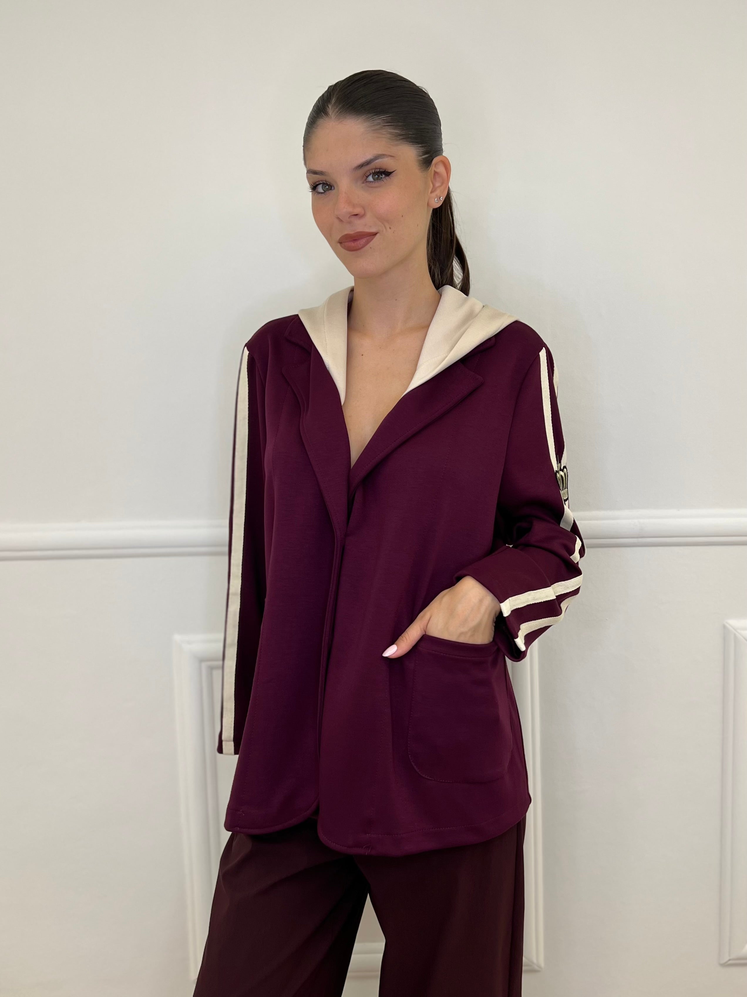 Giacca Cappuccio 27599 Bordeaux - Bazar Abbigliamento