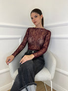 Maglia Pizzo MM188 Burgundy - Bazar Abbigliamento