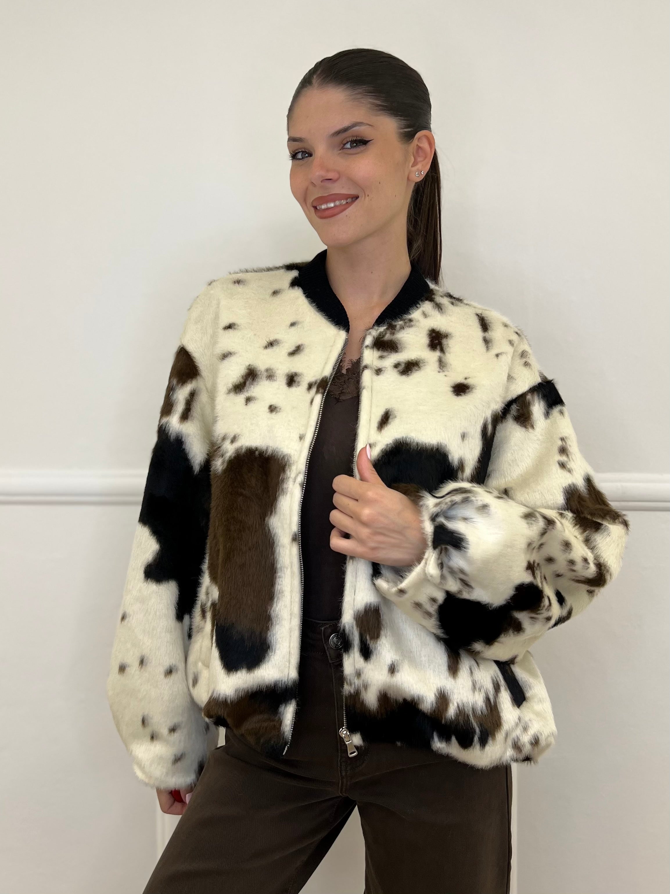 Bomber Cow 0658 - Bazar Abbigliamento