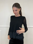 Maglia Smanicata Fondo Fluffy J28116 - Bazar Abbigliamento
