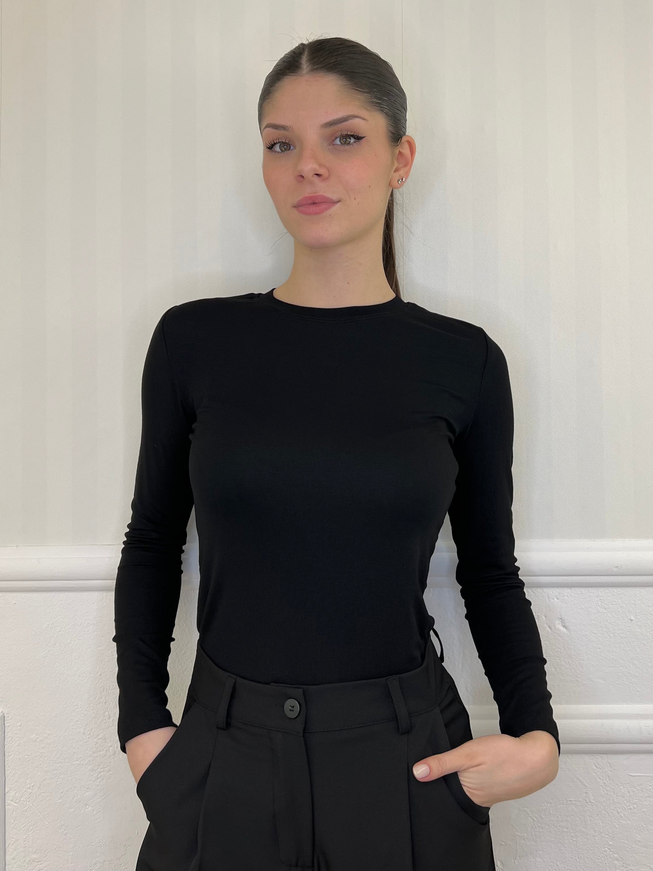 Maglia Basic 7749 Nero - Bazar Abbigliamento