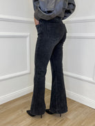 Jeans Flare KM3560 Grigio - Bazar Abbigliamento