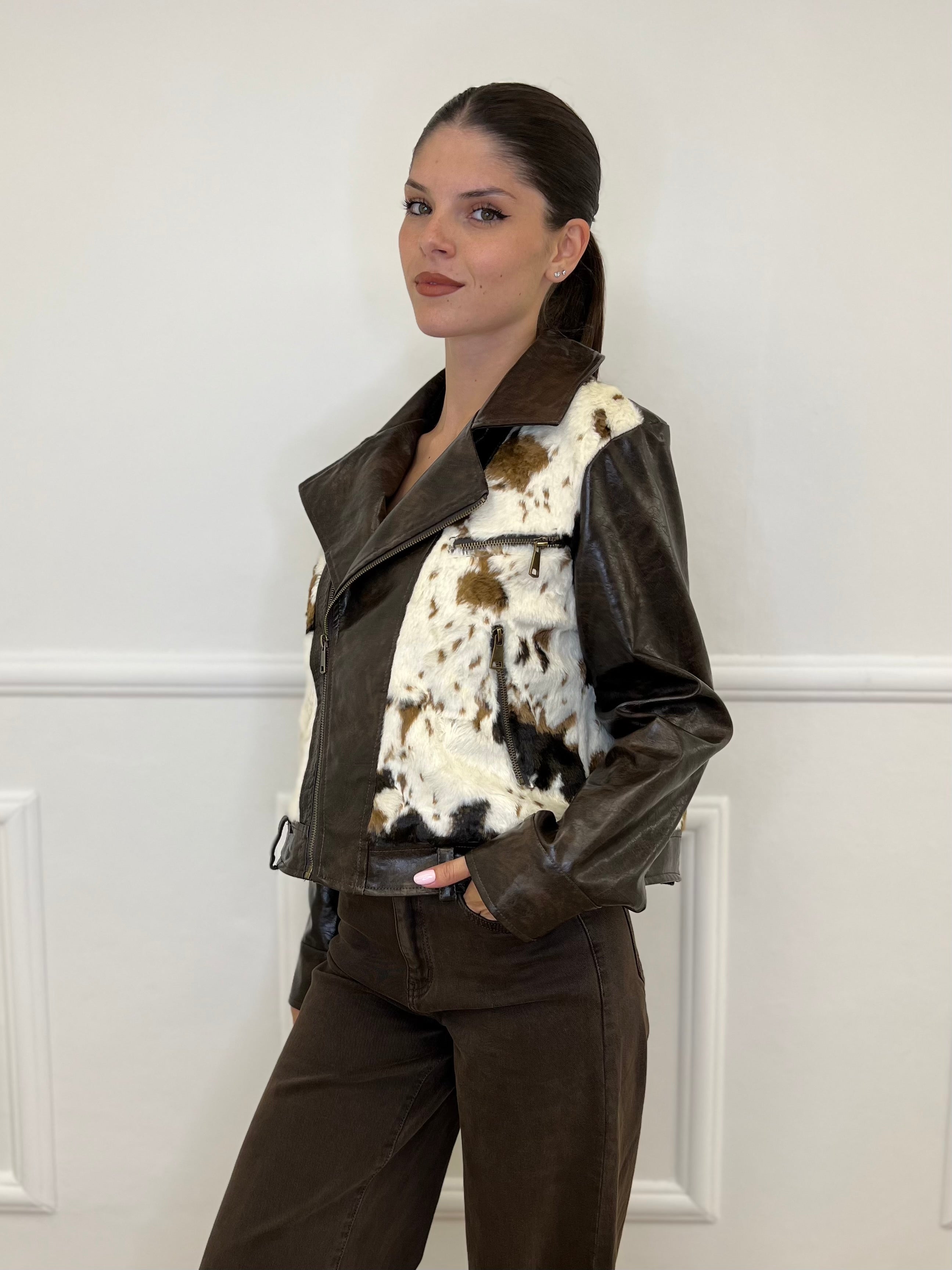 Chiodo Cow 30146 Caffè - Bazar Abbigliamento