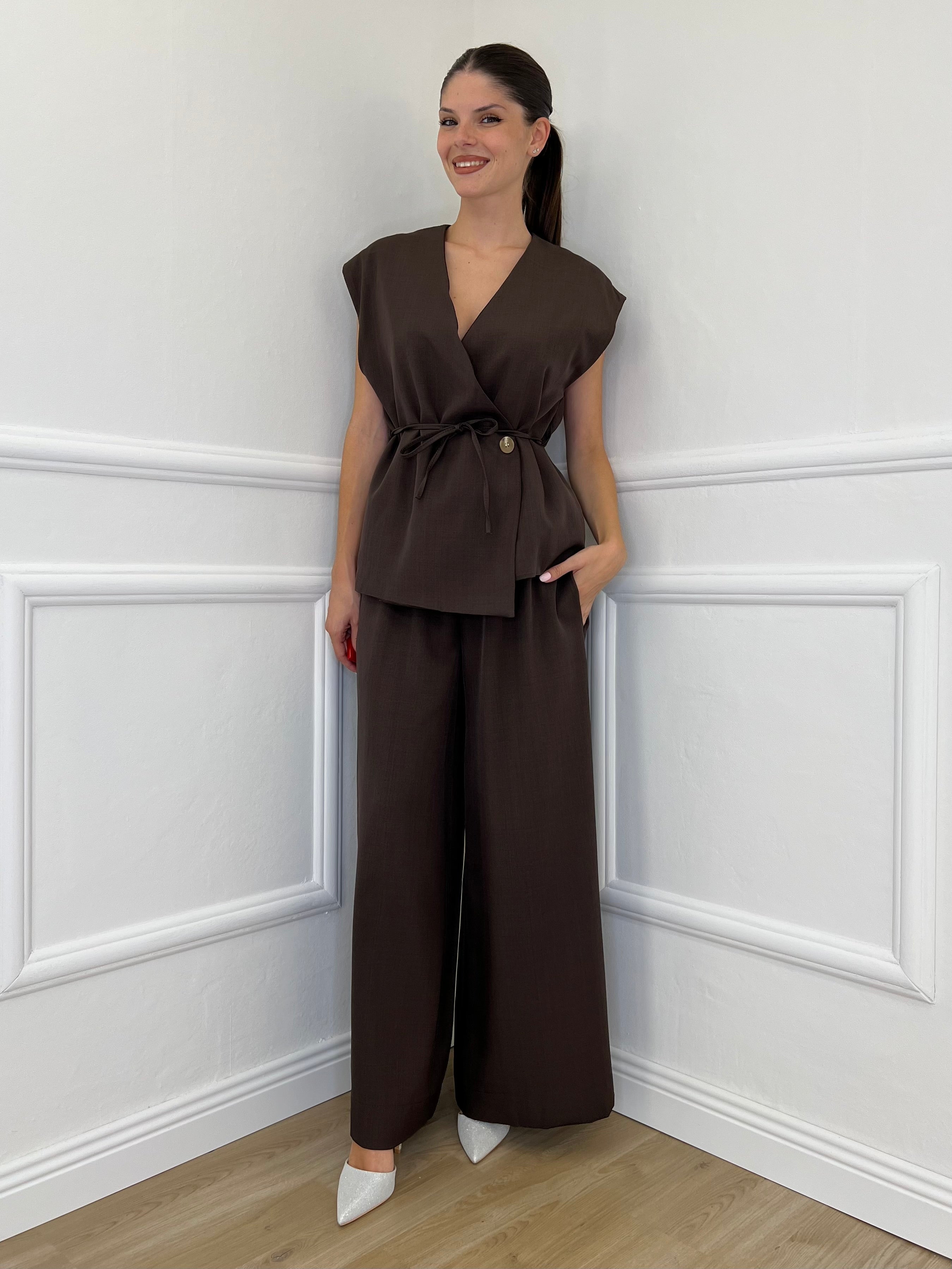 Completo Smanicato 3618 Caffè - Bazar Abbigliamento