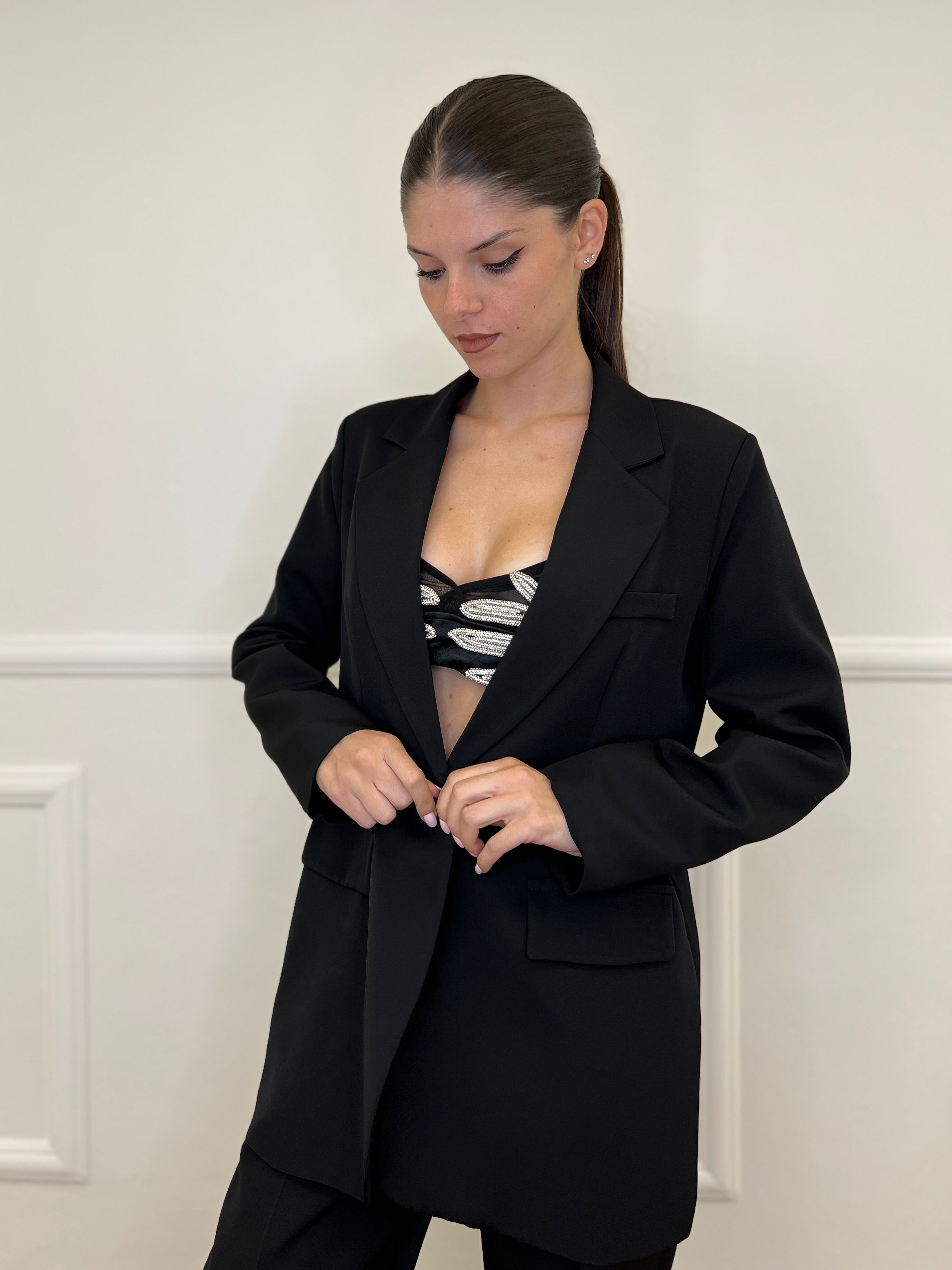 Giacca Over 2202 Nero - Bazar Abbigliamento