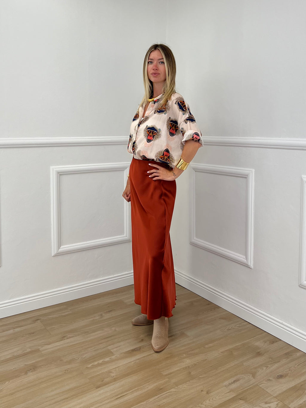 Longuette In Satin 2236 Rame