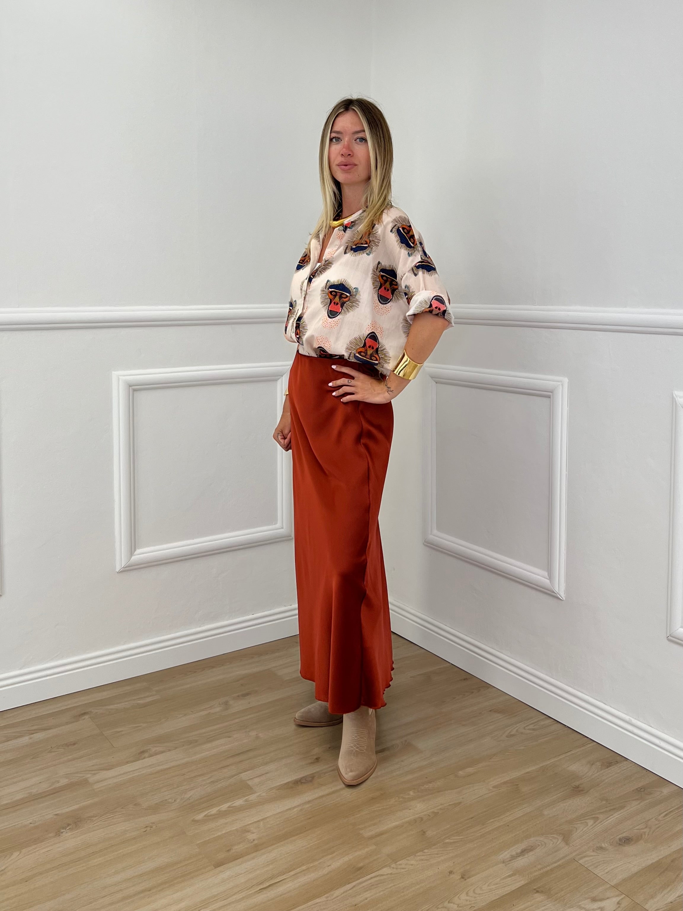 Longuette In Satin 2236 Rame