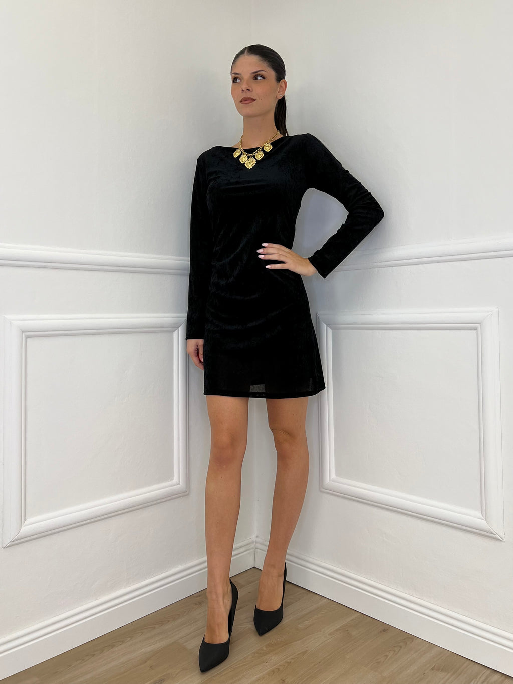 Abito Velour 2704 Nero