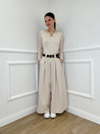 Pantagonna Gessato 2568 Beige