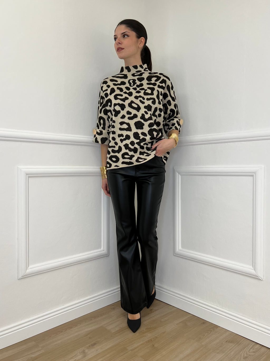 Maglia Animalier Bottoni Y2205