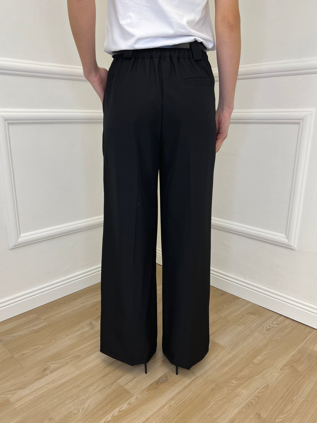Pantalone Gabardine Straight Fit 8799 Nero