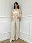 Maglia Crochet Scatoletta 28016 Ecru' - Bazar Abbigliamento