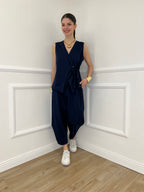 Gilet Fiocco Punto Milano 42144 Blu