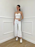 Top Con Spalline 25206 Bianco