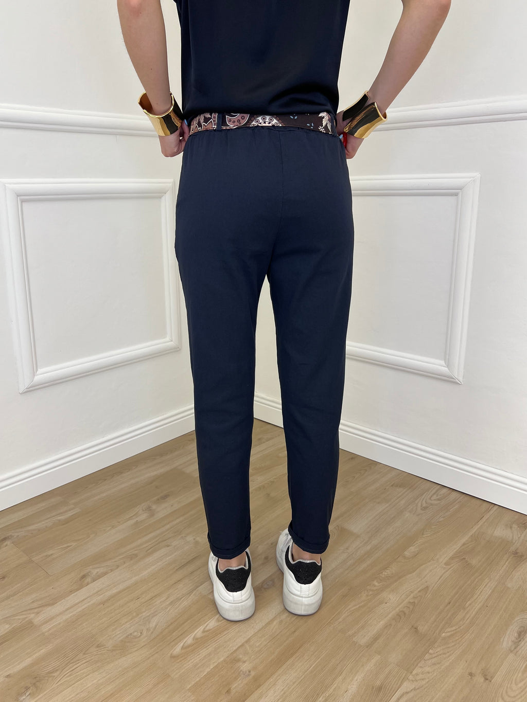 Pantalone Cotone Fusciacca 1508 Blu