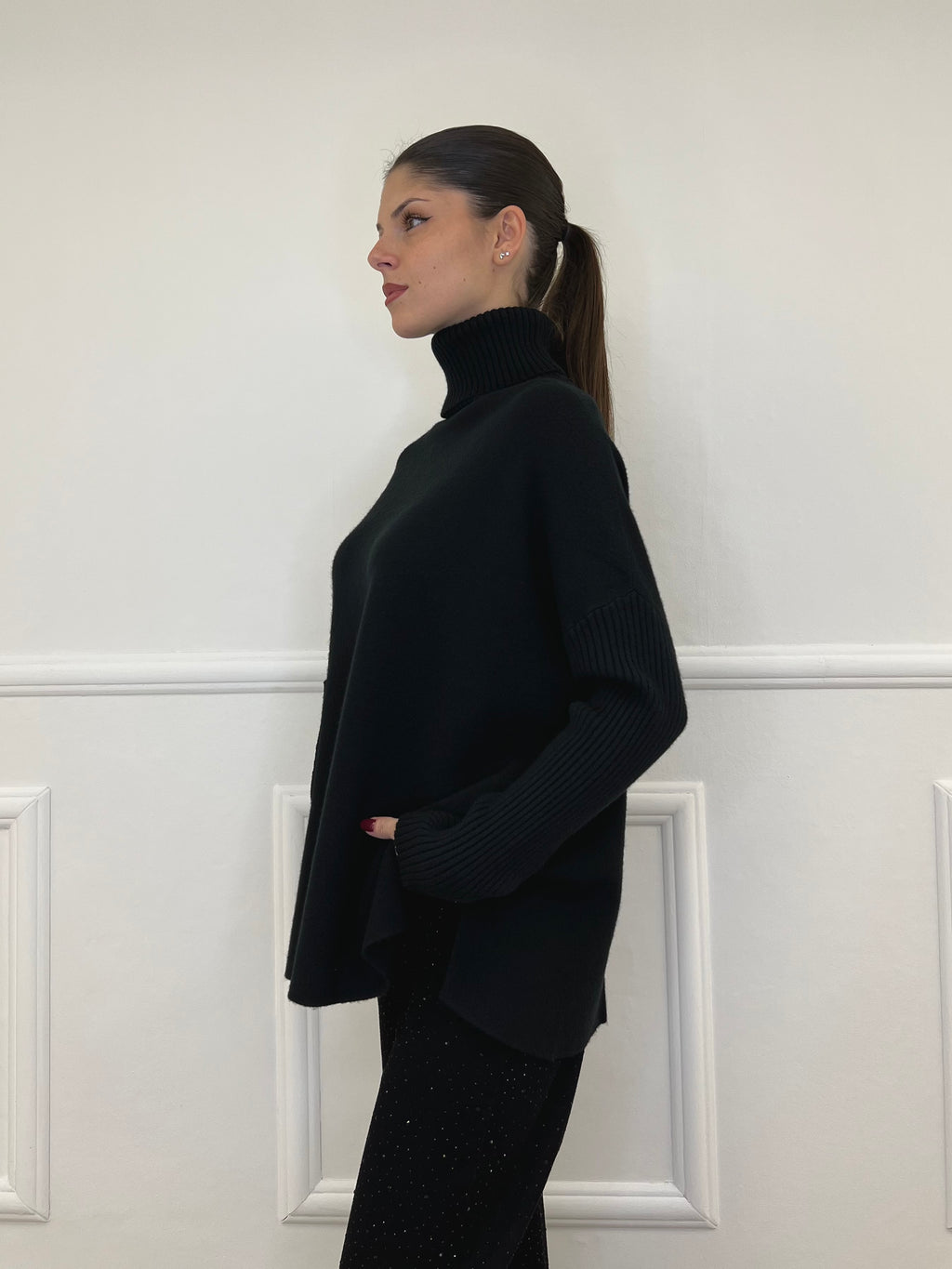 Maxi Maglia Taschino 31496 Nero