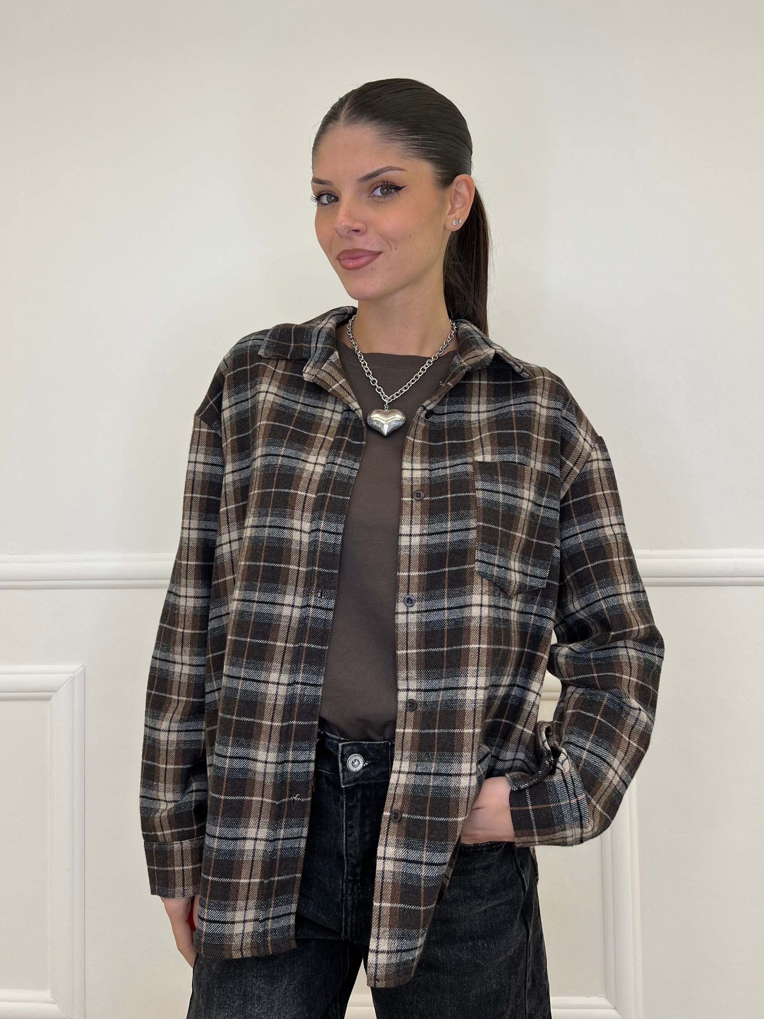 Camicia Madras 25864 Moro