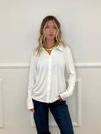 Camicia In Jersey Di Viscosa 28163L Bianco