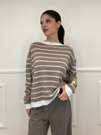 Maglia Cashmere Blend 10207 Ecru