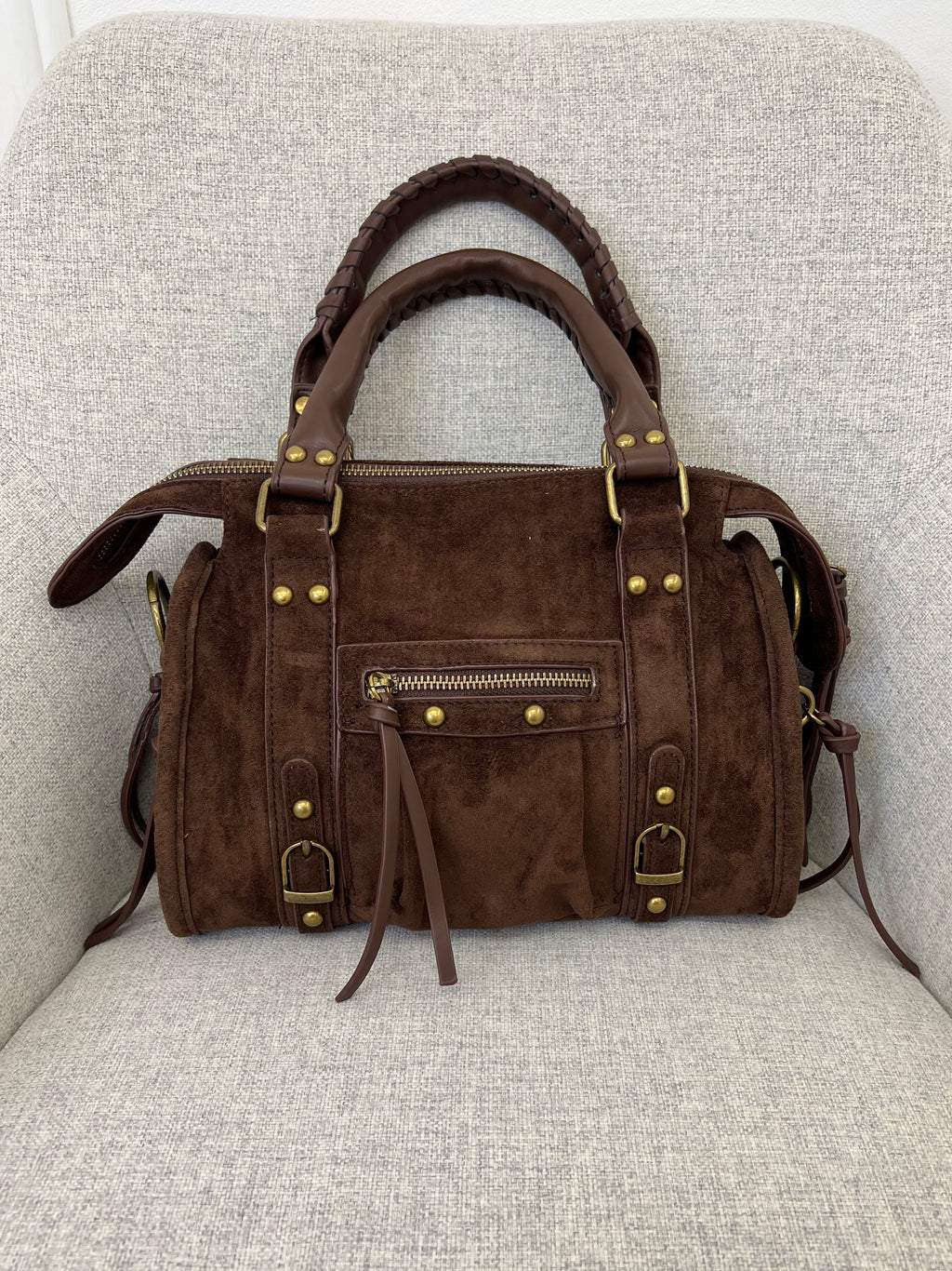 Borsa City Scamosciata Medium 9780