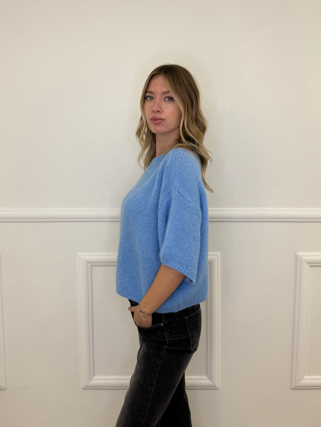 Maglia Kid Mohair e Lana 5165 Azzurro