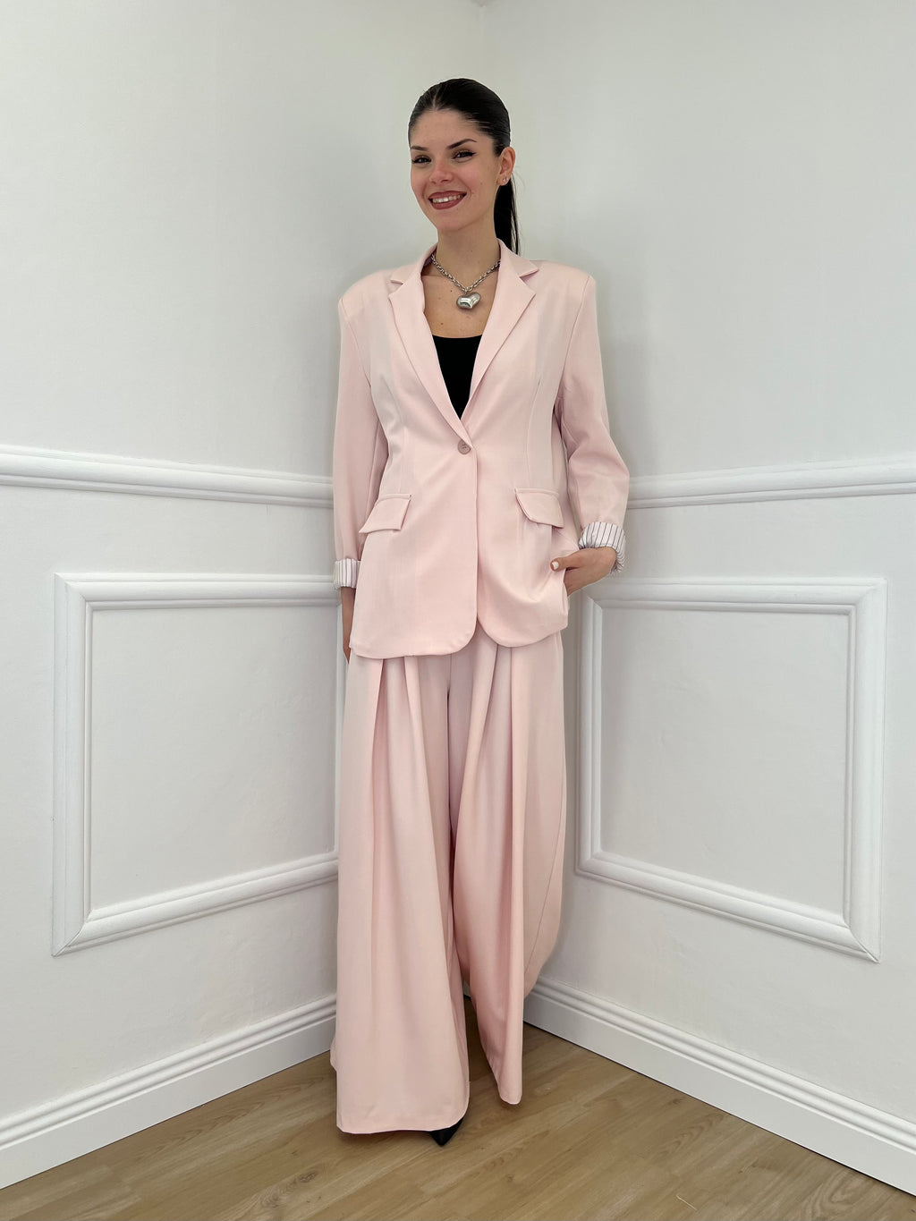 Pantalone a Palazzo 21509 Rosa